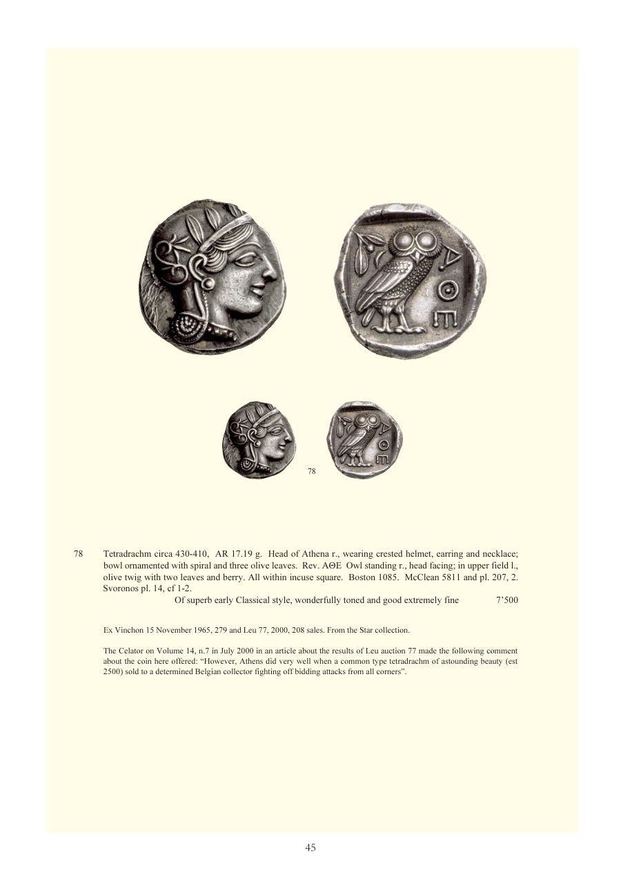 Numismatica Ars Classica Auction 48 (2008) page 45
