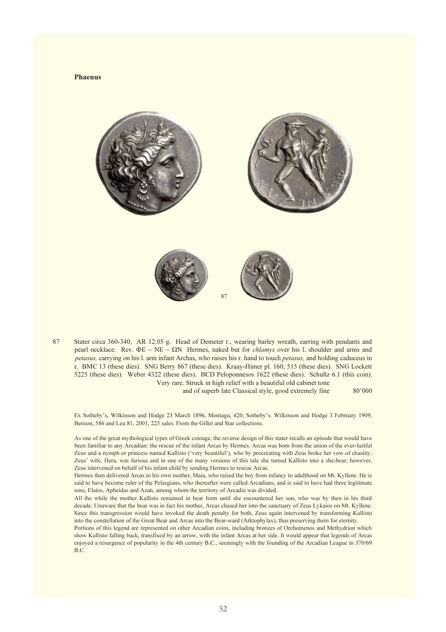 Numismatica Ars Classica Auction 48 (2008) page 52