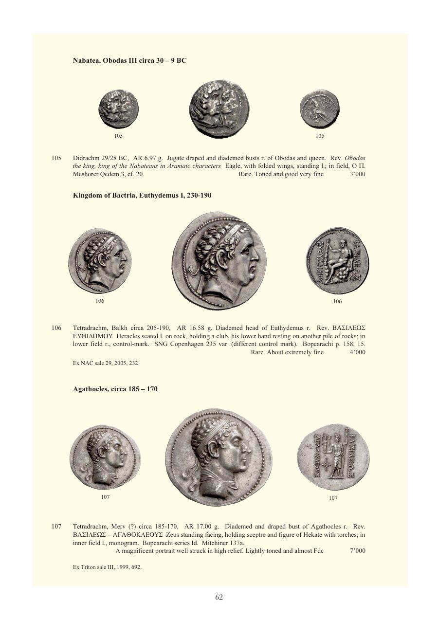 Numismatica Ars Classica Auction 48 (2008) page 62