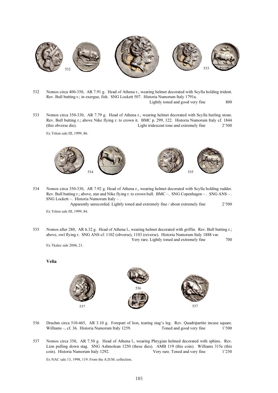 Numismatica Ars Classica Auction 51 (2009) page 185