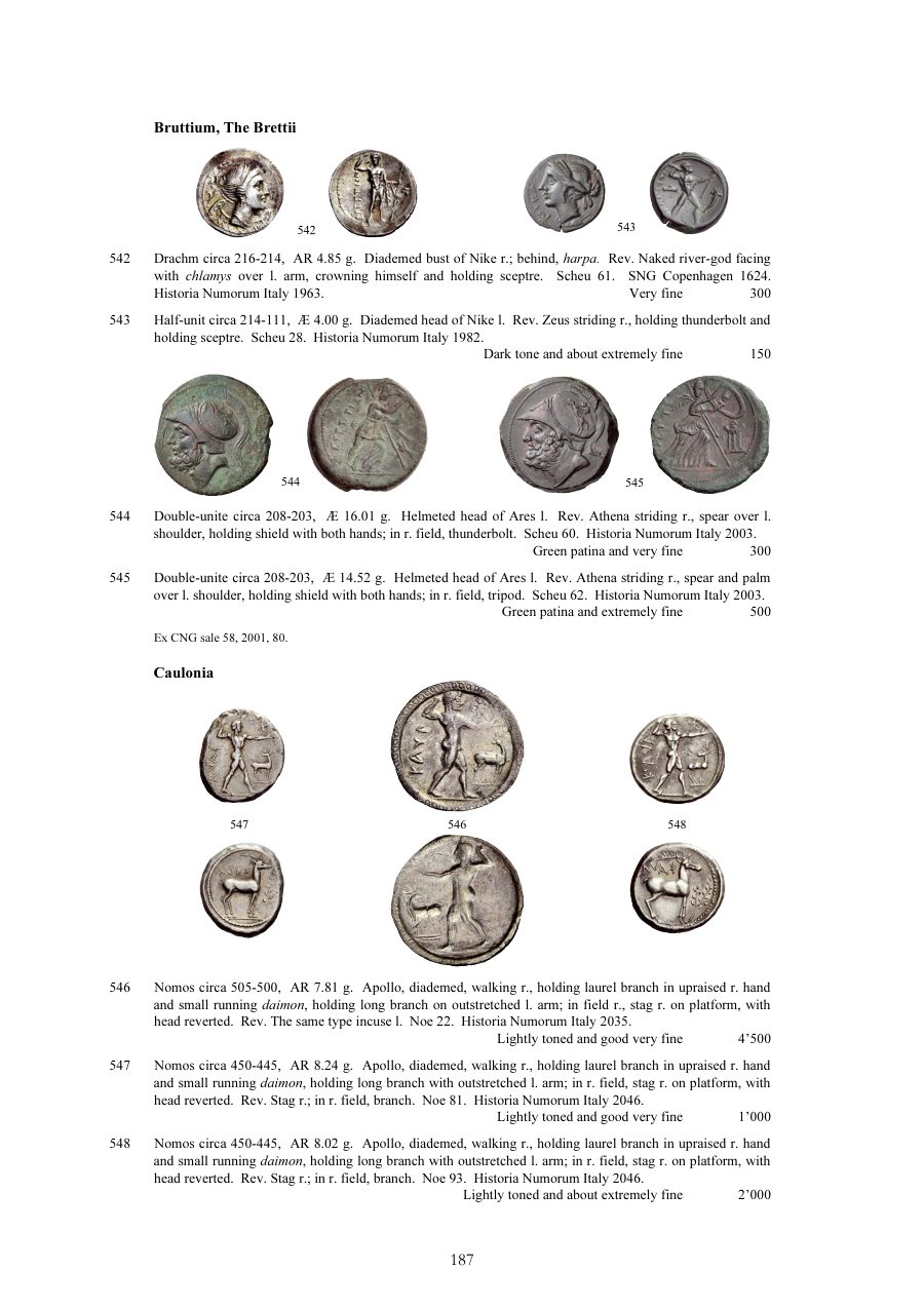 Numismatica Ars Classica Auction 51 (2009) page 187