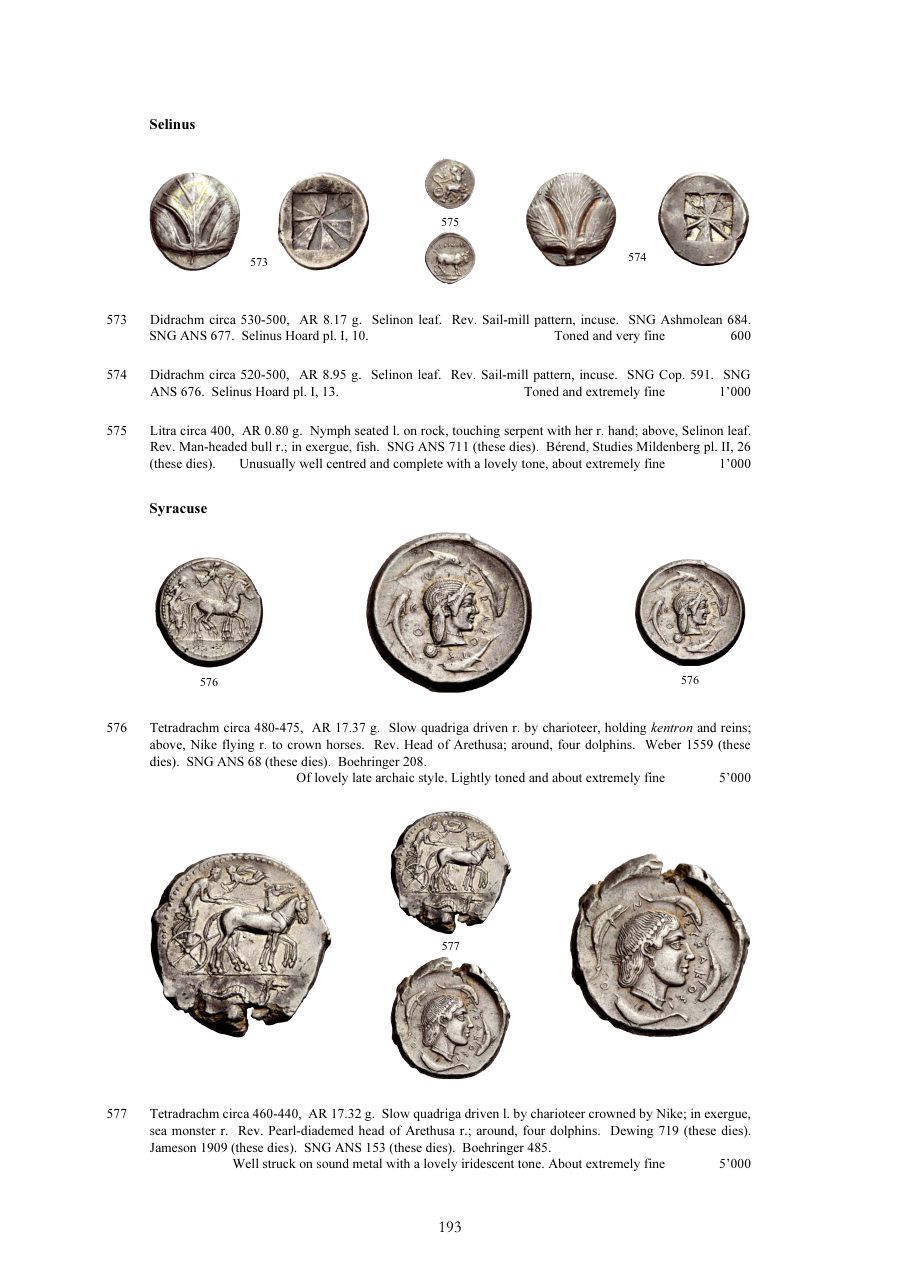 Numismatica Ars Classica Auction 51 (2009) page 193