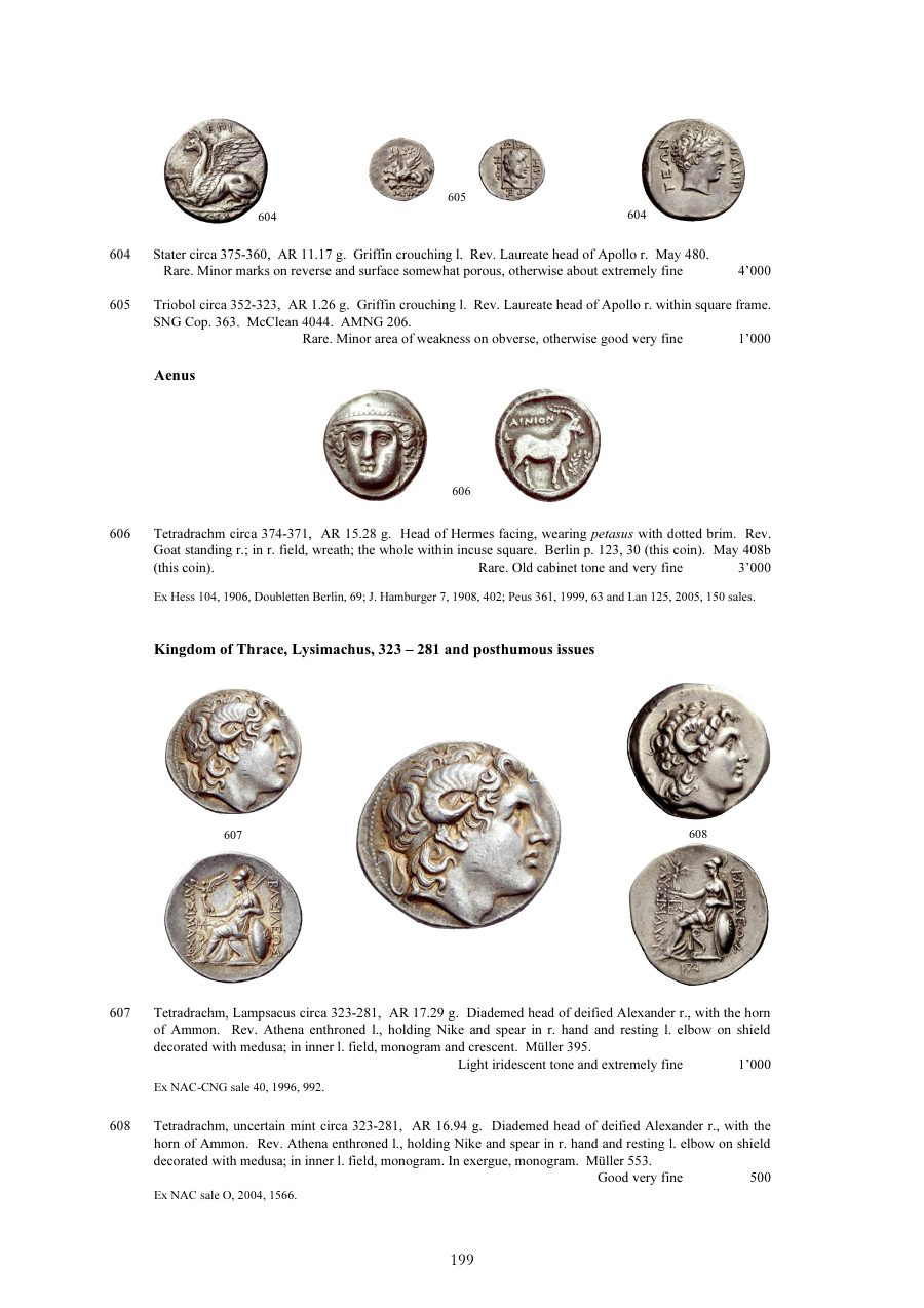 Numismatica Ars Classica Auction 51 (2009) page 199