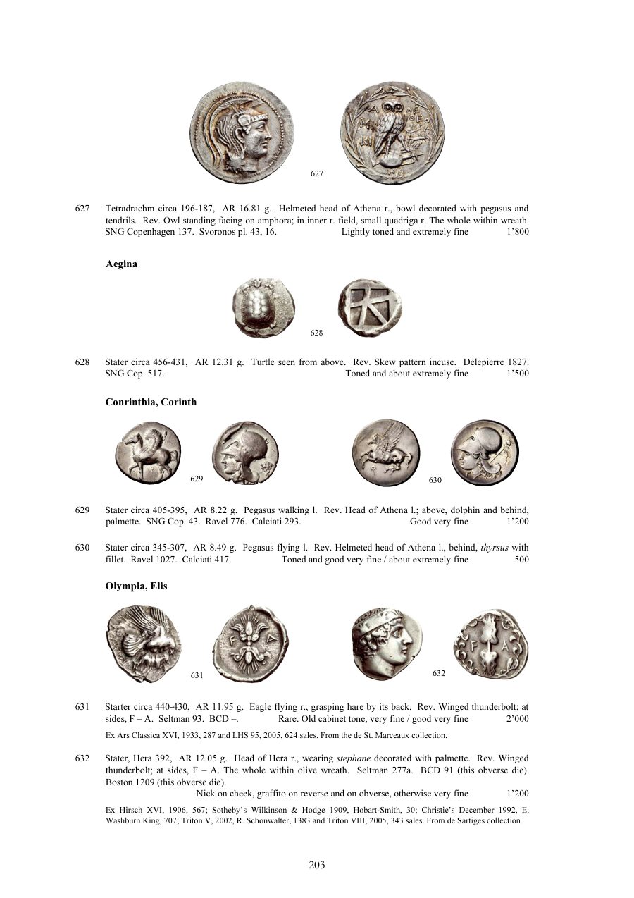 Numismatica Ars Classica Auction 51 (2009) page 203