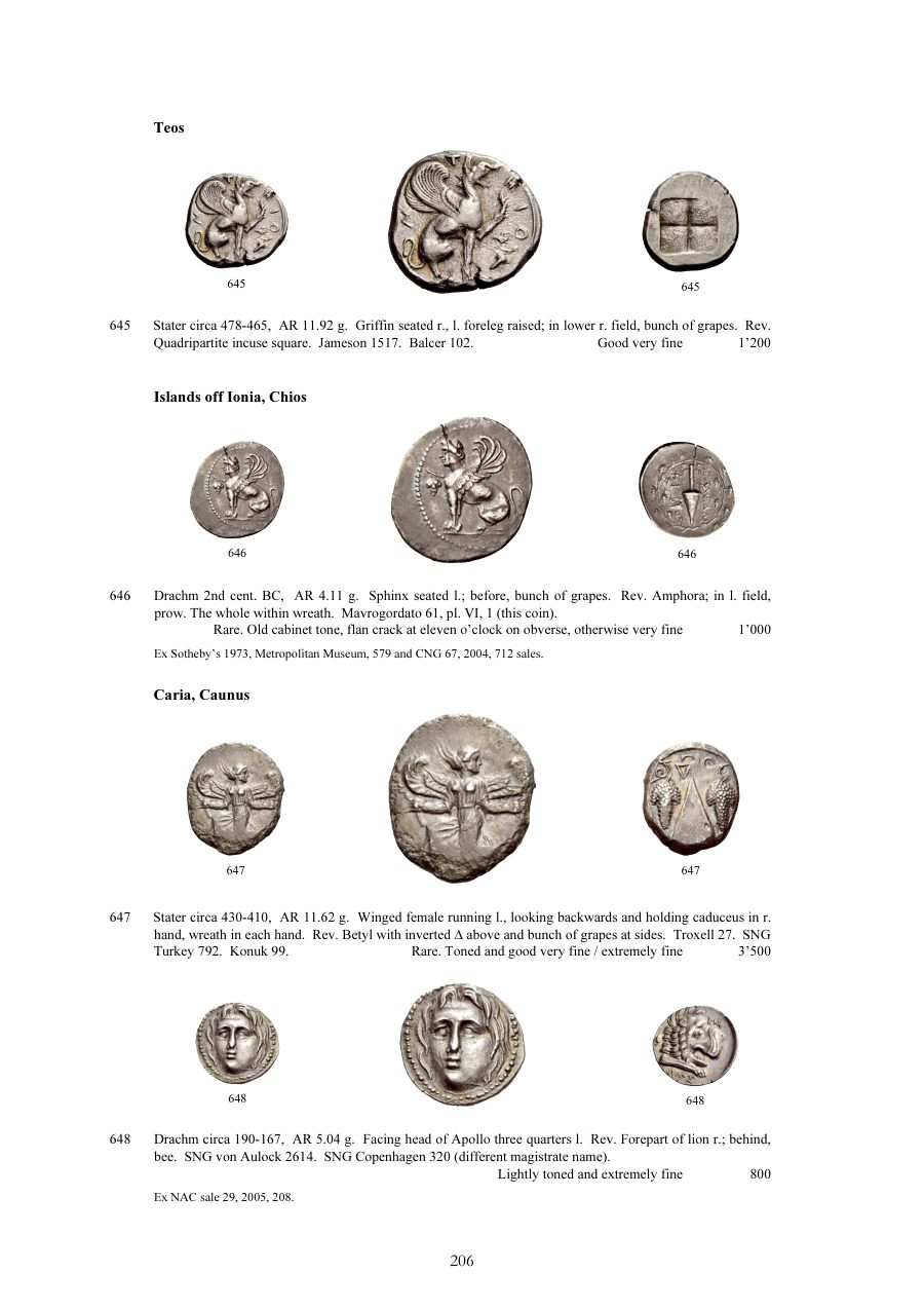 Numismatica Ars Classica Auction 51 (2009) page 206