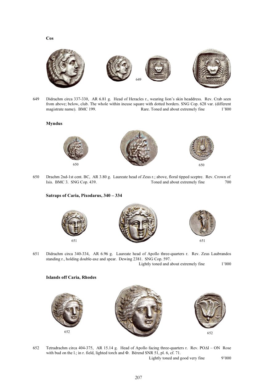Numismatica Ars Classica Auction 51 (2009) page 207