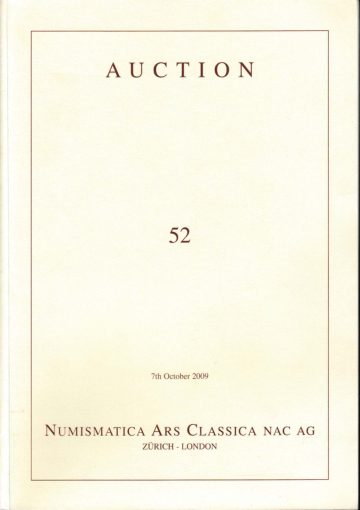 Numismatica Ars Classica Auction 52 (2009) cover