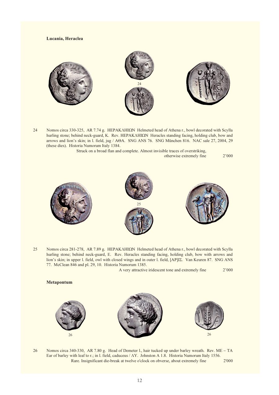 Numismatica Ars Classica Auction 52 (2009) page 11