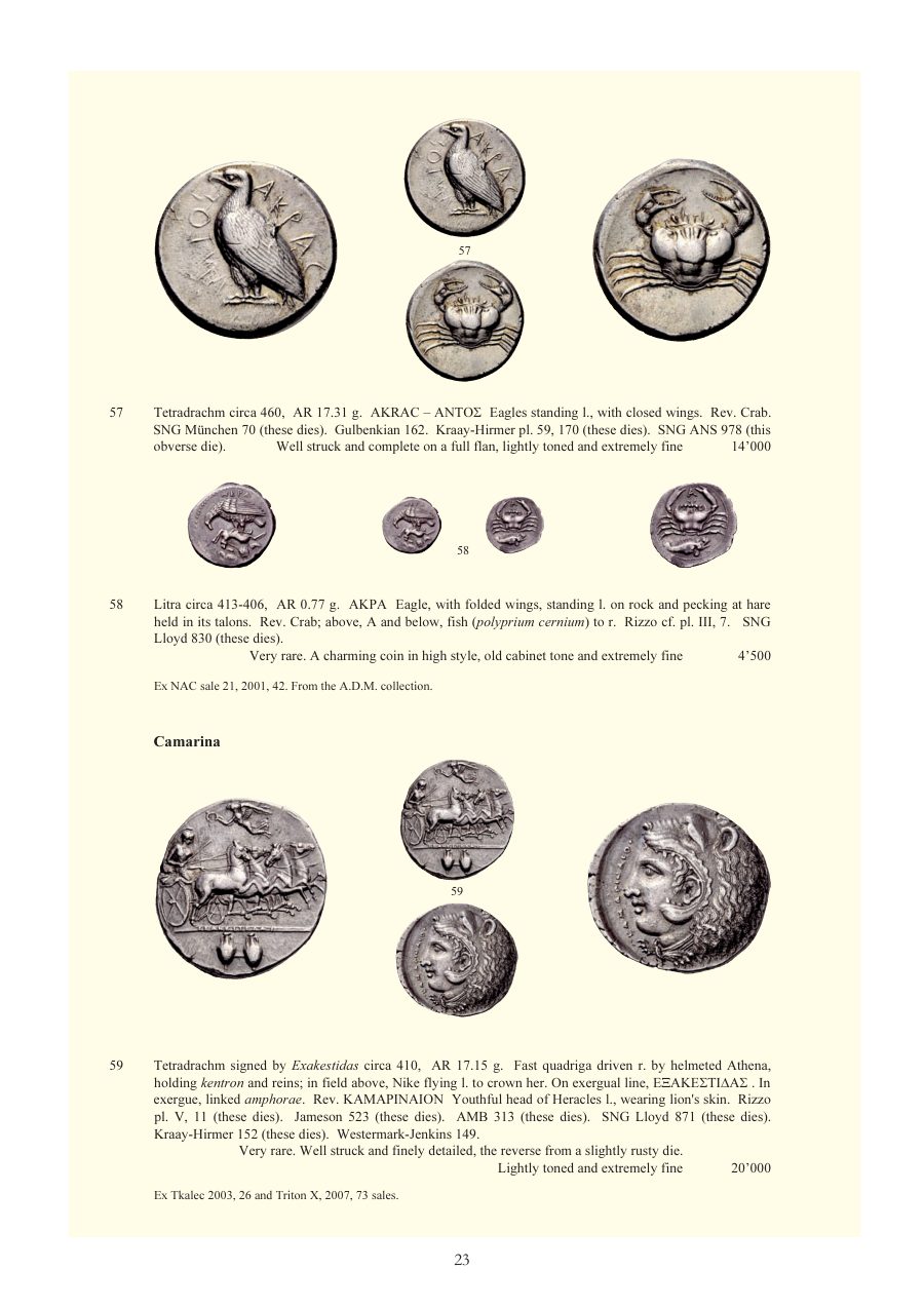 Numismatica Ars Classica Auction 52 (2009) page 22