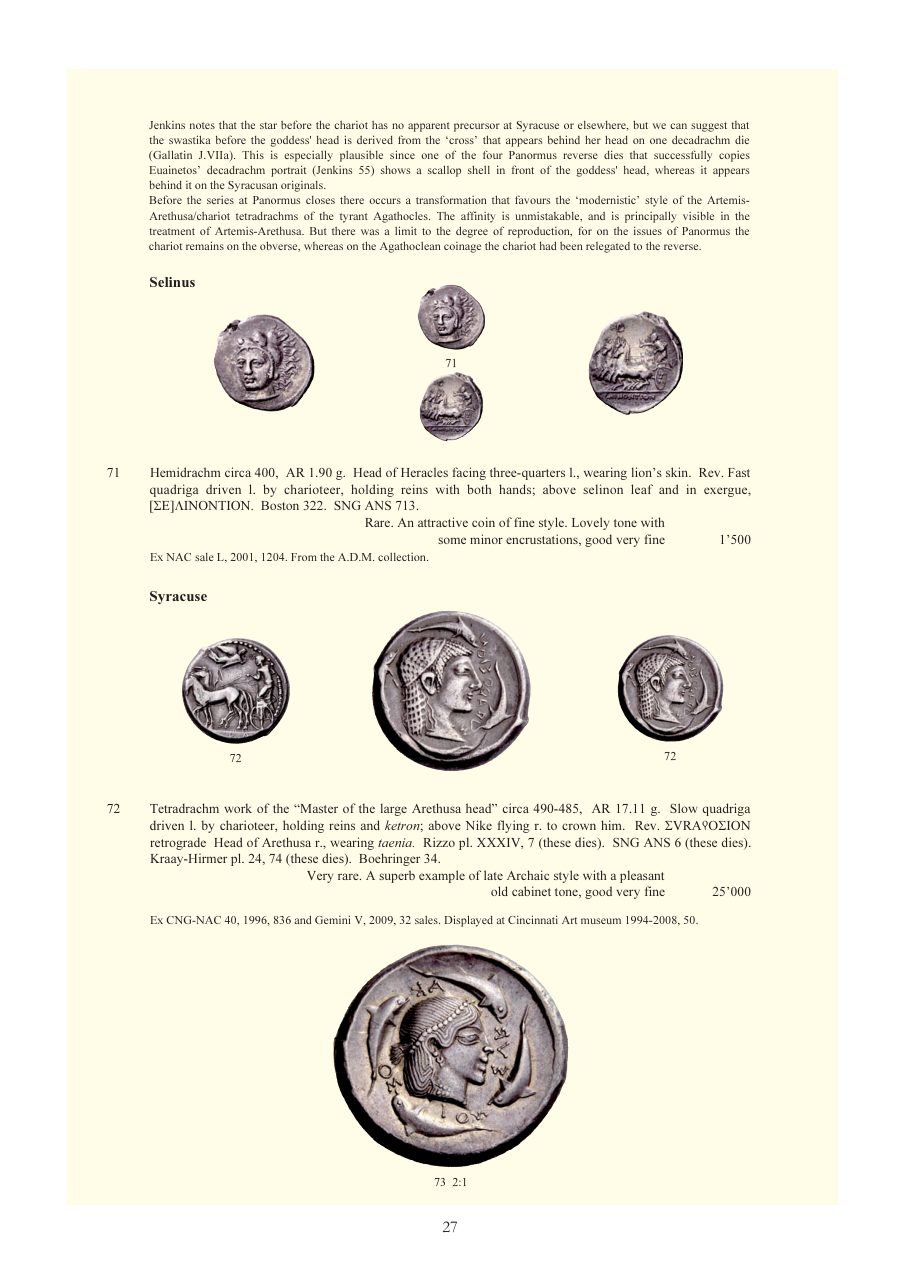Numismatica Ars Classica Auction 52 (2009) page 26
