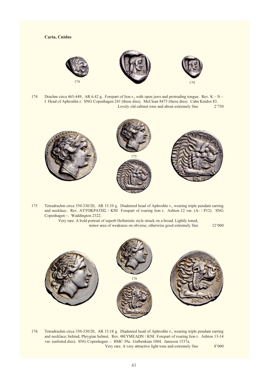 Numismatica Ars Classica Auction 52 (2009) page 60