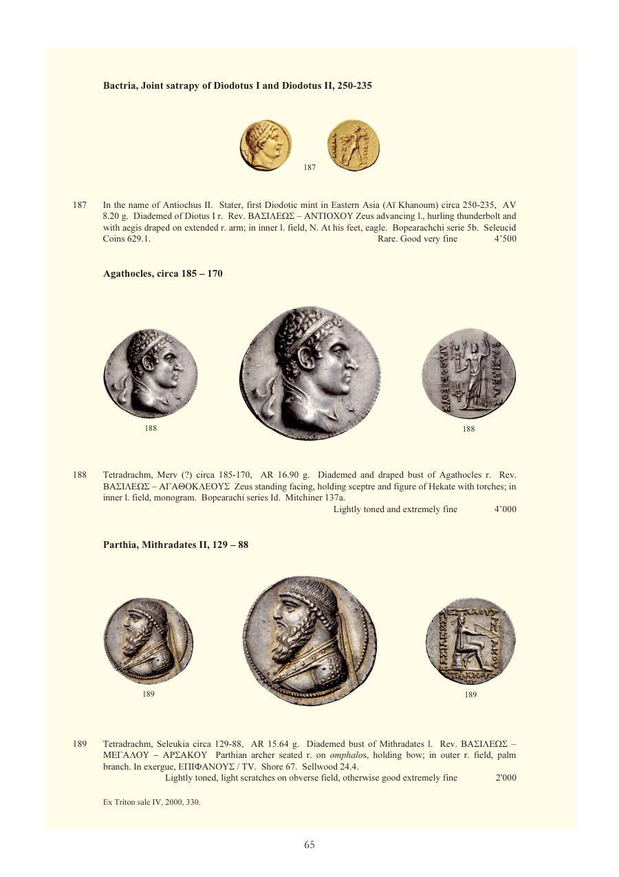 Numismatica Ars Classica Auction 52 (2009) page 64