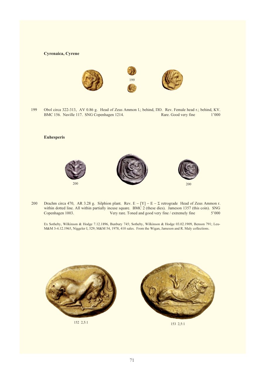 Numismatica Ars Classica Auction 52 (2009) page 70