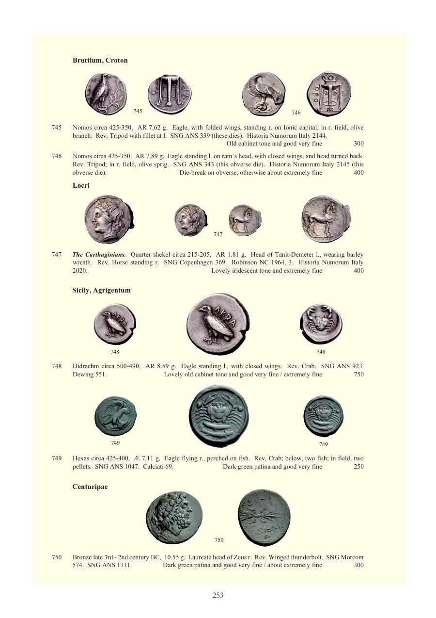 Numismatica Ars Classica Auction 52 (2009) page 252