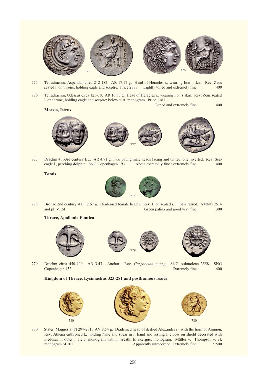 Numismatica Ars Classica Auction 52 (2009) page 257