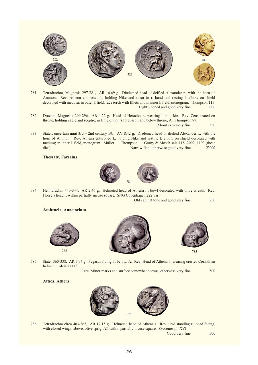 Numismatica Ars Classica Auction 52 (2009) page 258