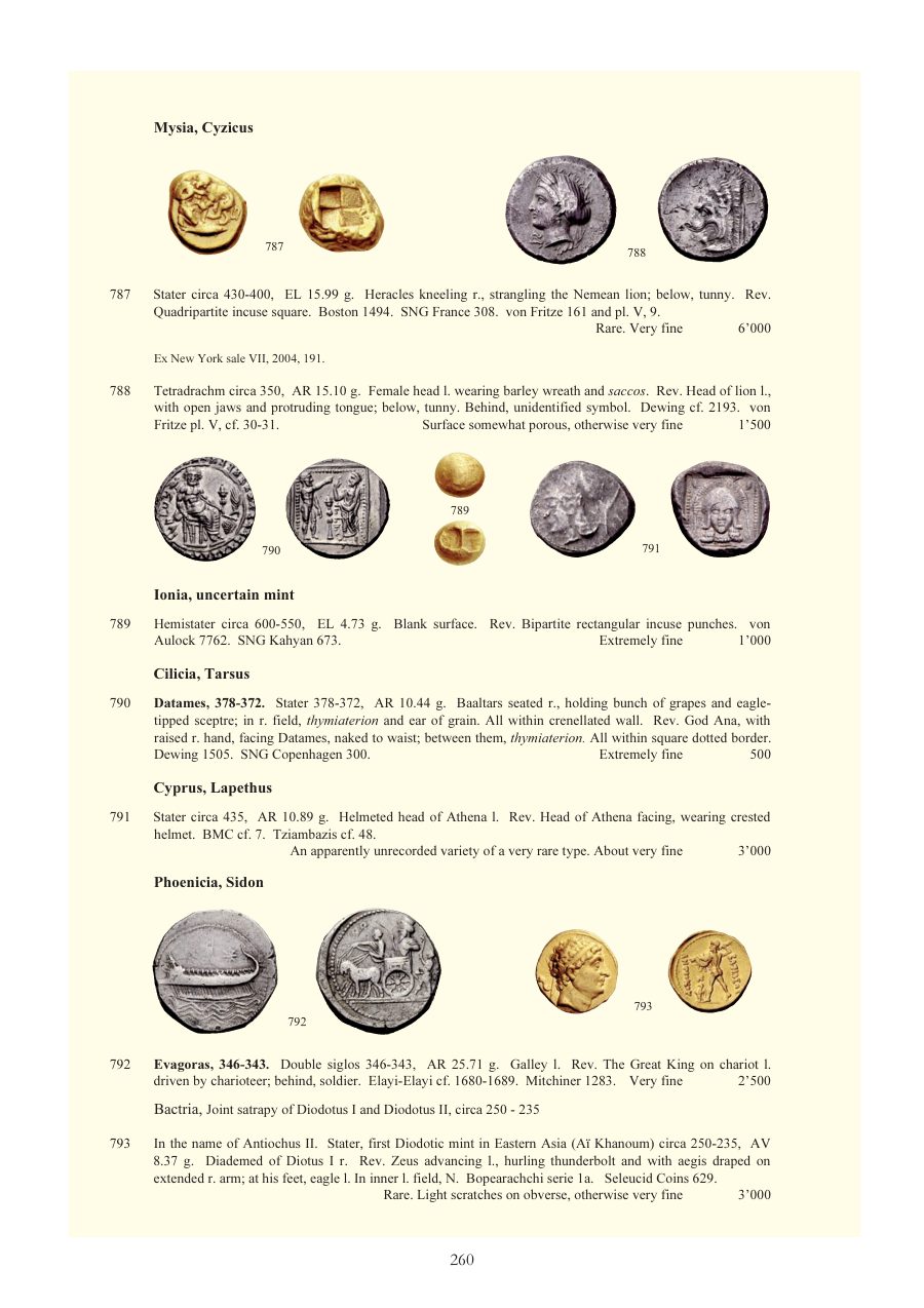 Numismatica Ars Classica Auction 52 (2009) page 259