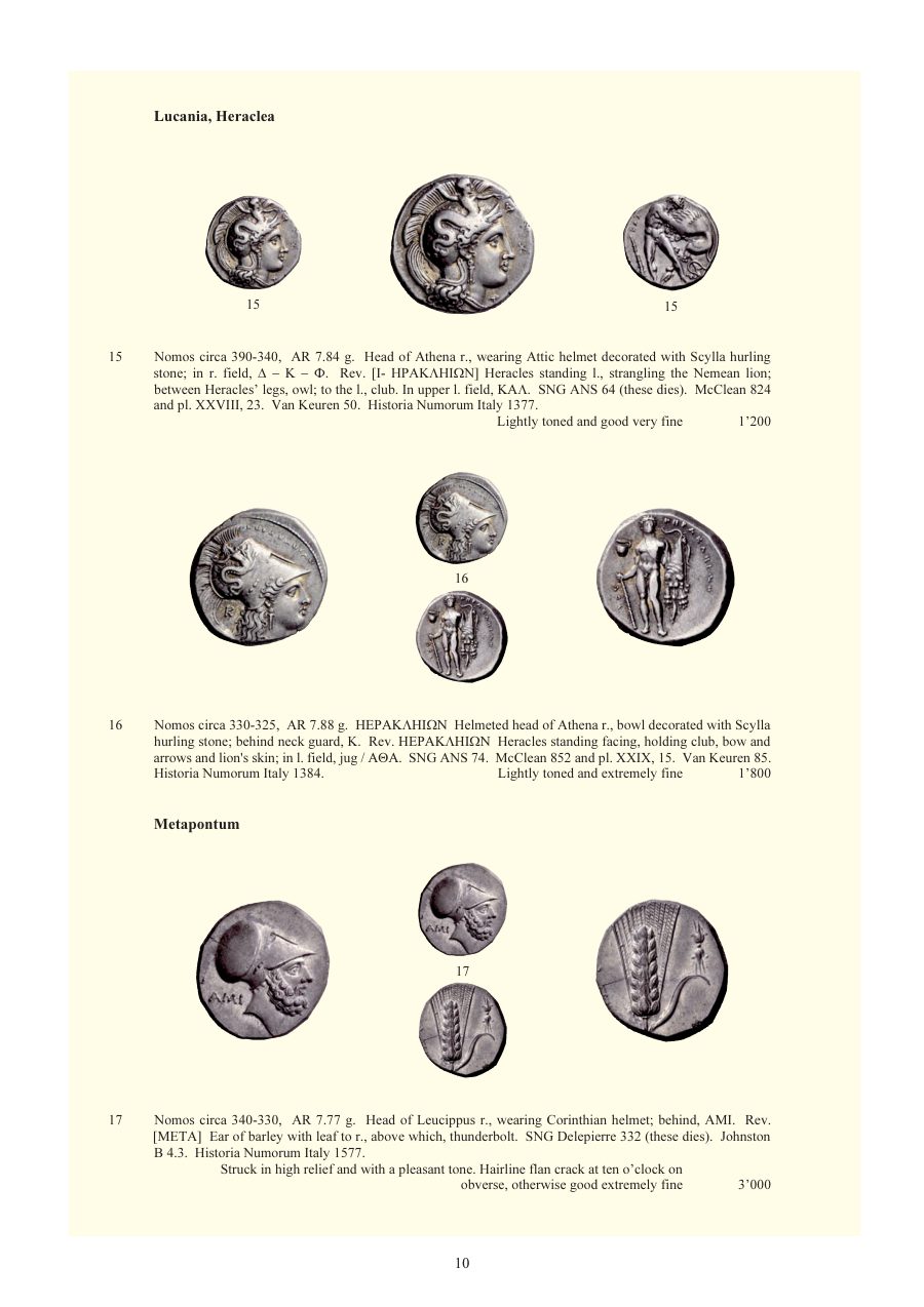 Numismatica Ars Classica Auction 54 (2010) page 10