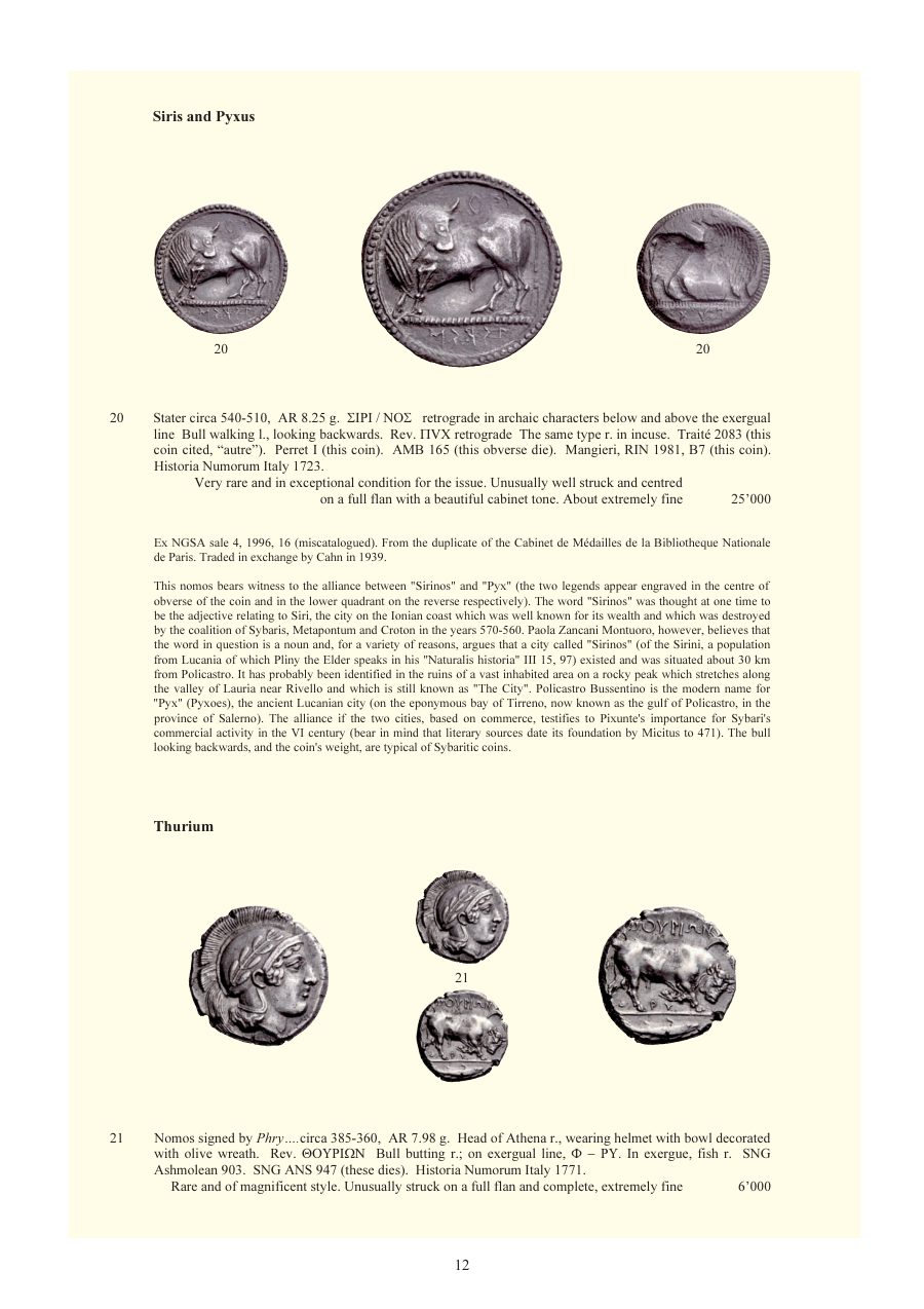Numismatica Ars Classica Auction 54 (2010) page 12
