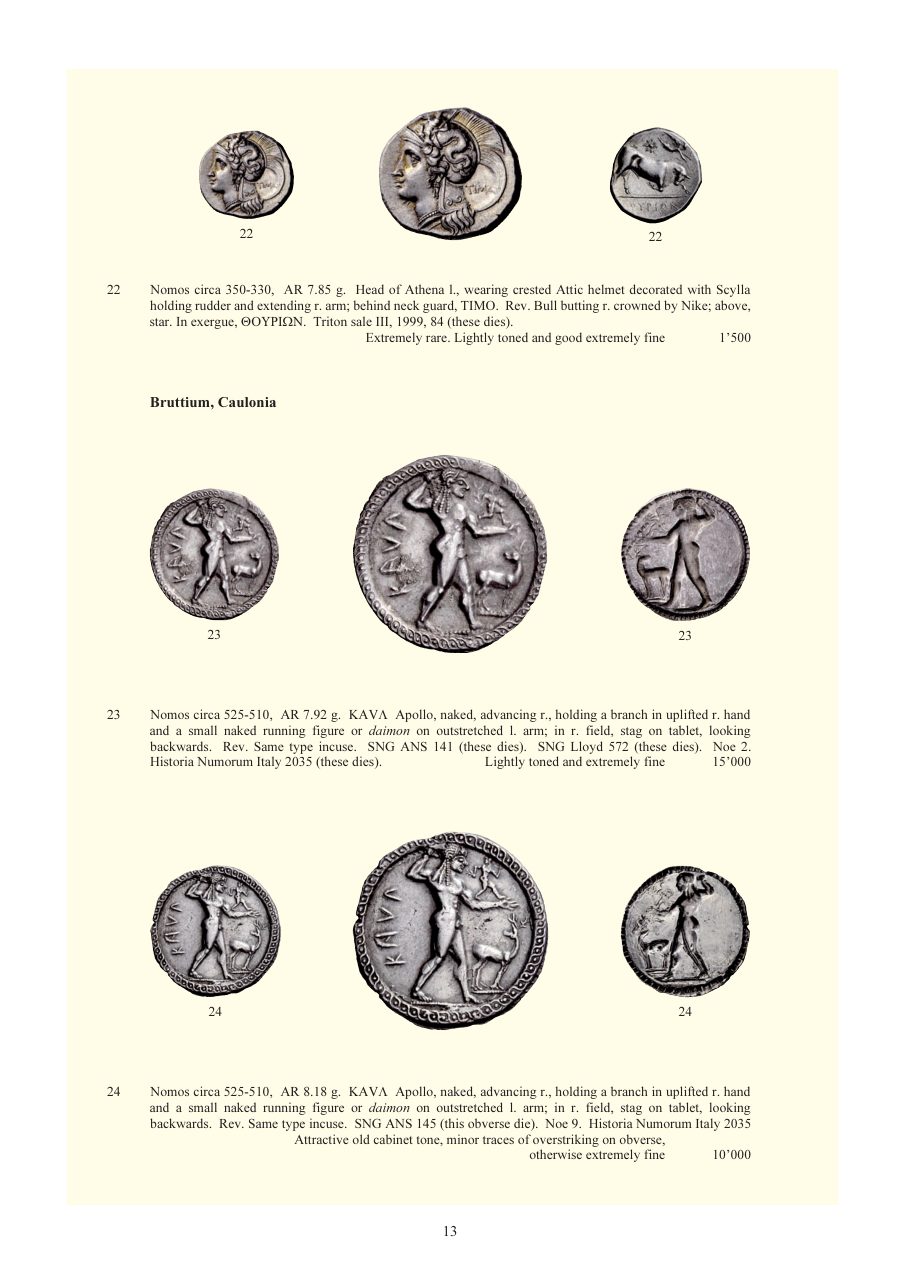 Numismatica Ars Classica Auction 54 (2010) page 13