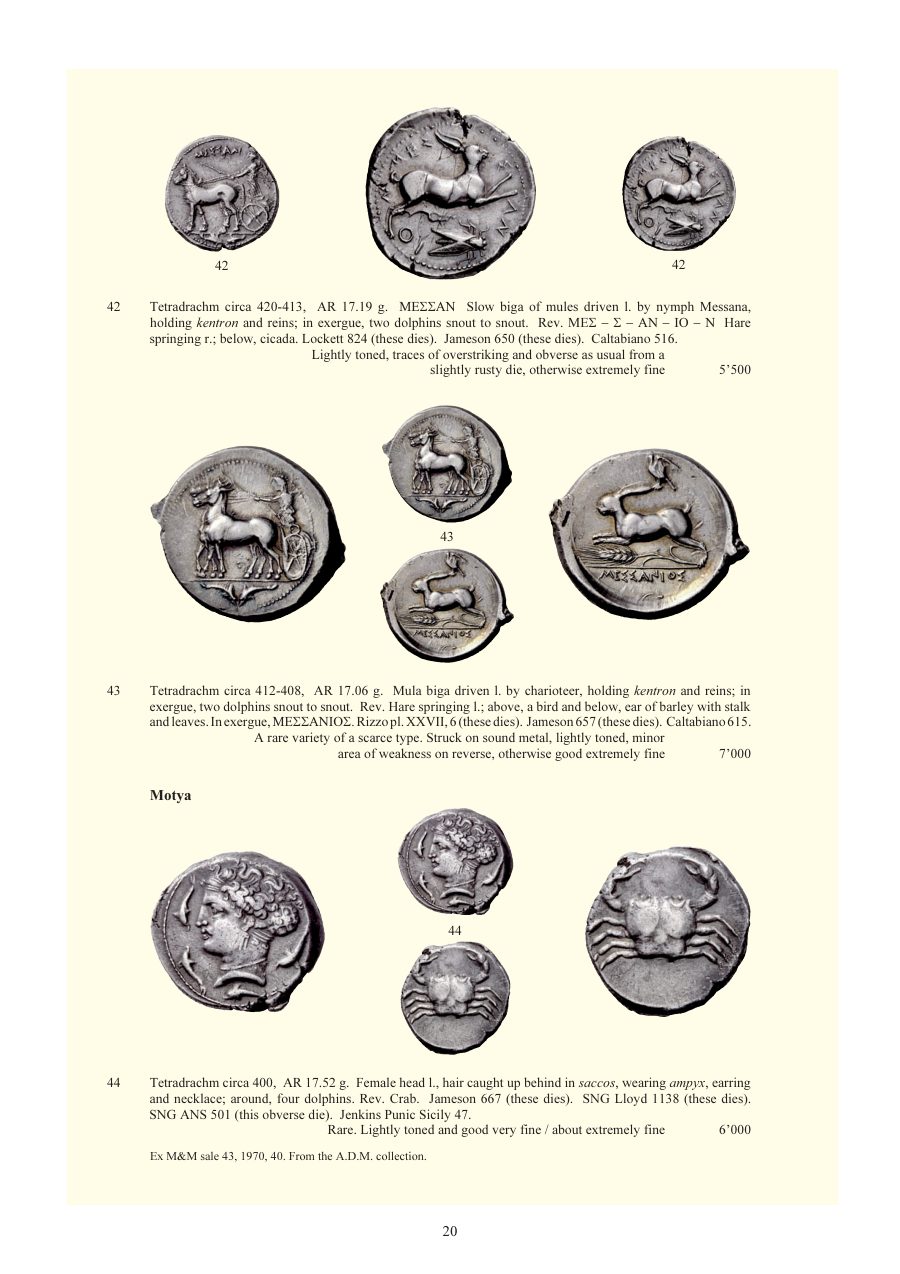 Numismatica Ars Classica Auction 54 (2010) page 20