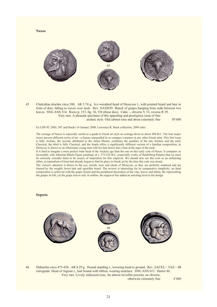 Numismatica Ars Classica Auction 54 (2010) page 21