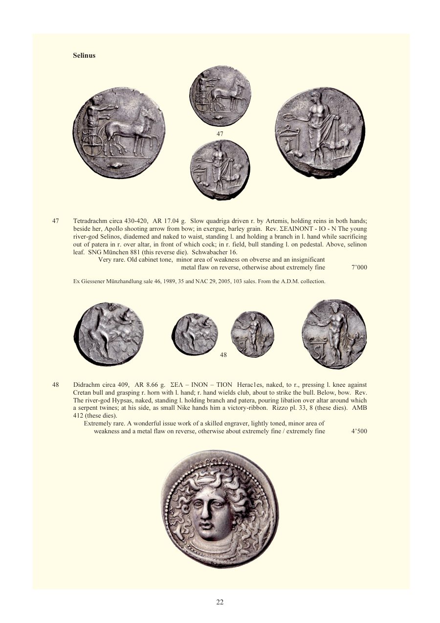 Numismatica Ars Classica Auction 54 (2010) page 22