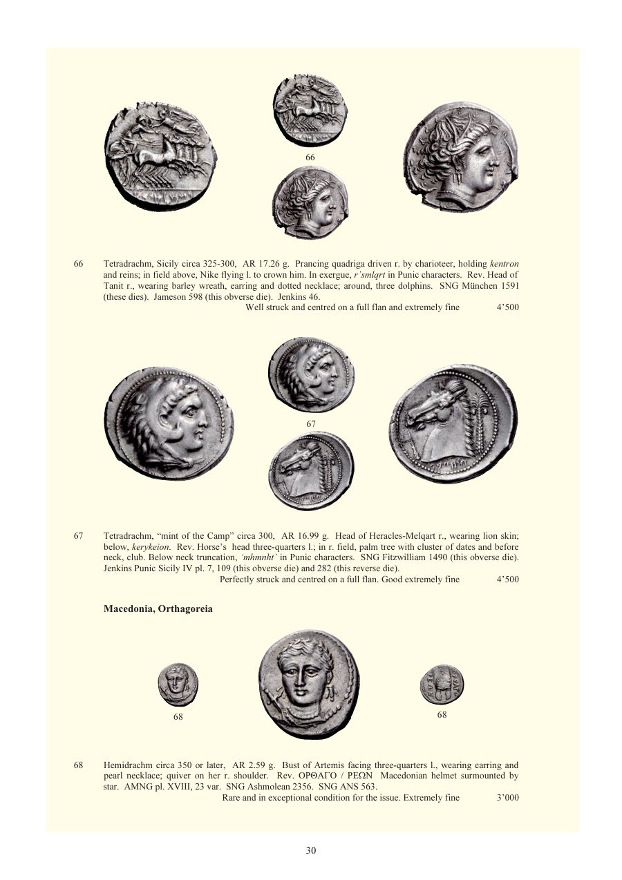 Numismatica Ars Classica Auction 54 (2010) page 30