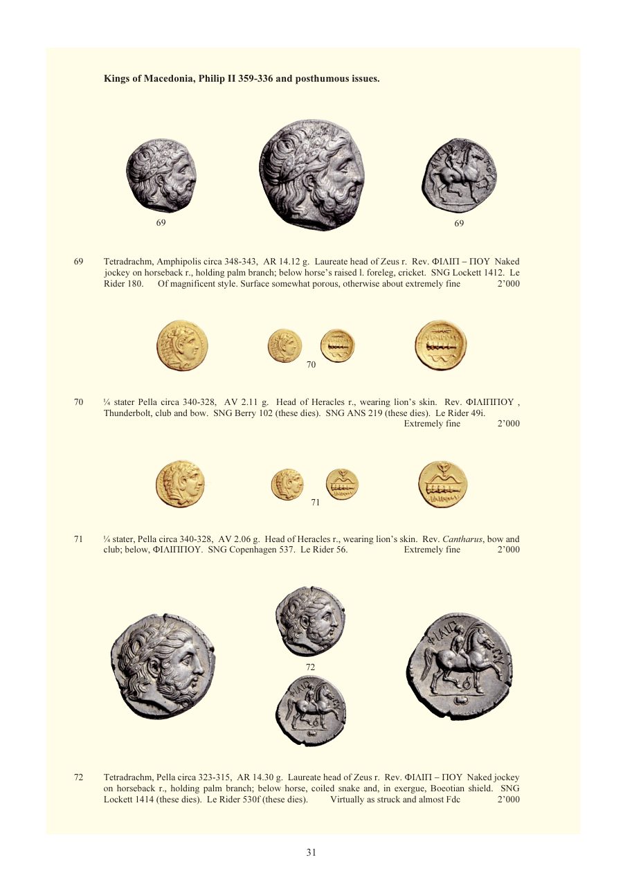 Numismatica Ars Classica Auction 54 (2010) page 31