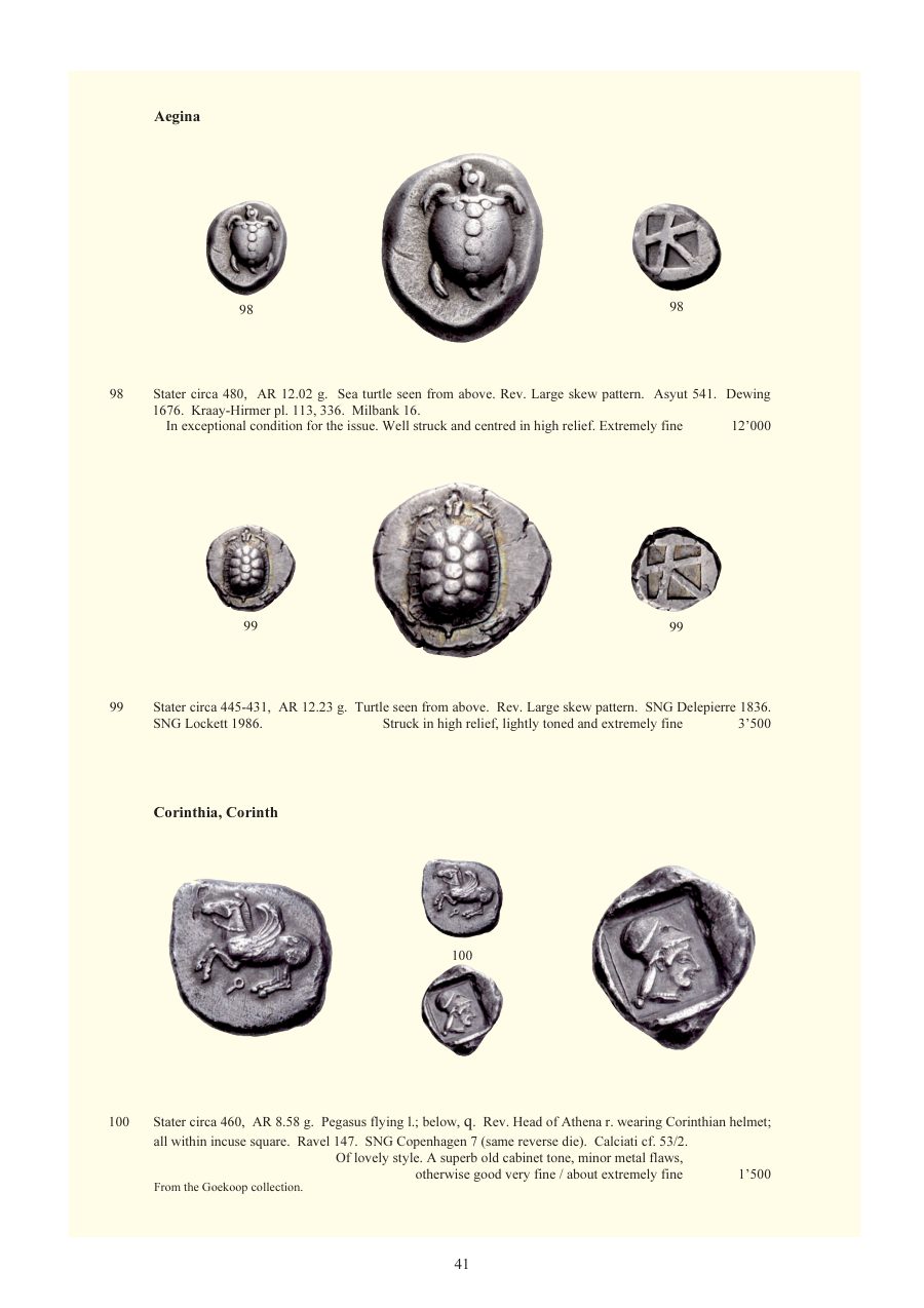 Numismatica Ars Classica Auction 54 (2010) page 41
