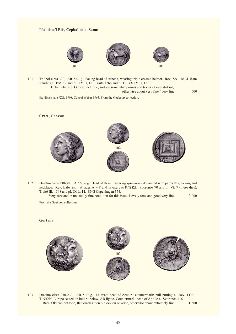 Numismatica Ars Classica Auction 54 (2010) page 42