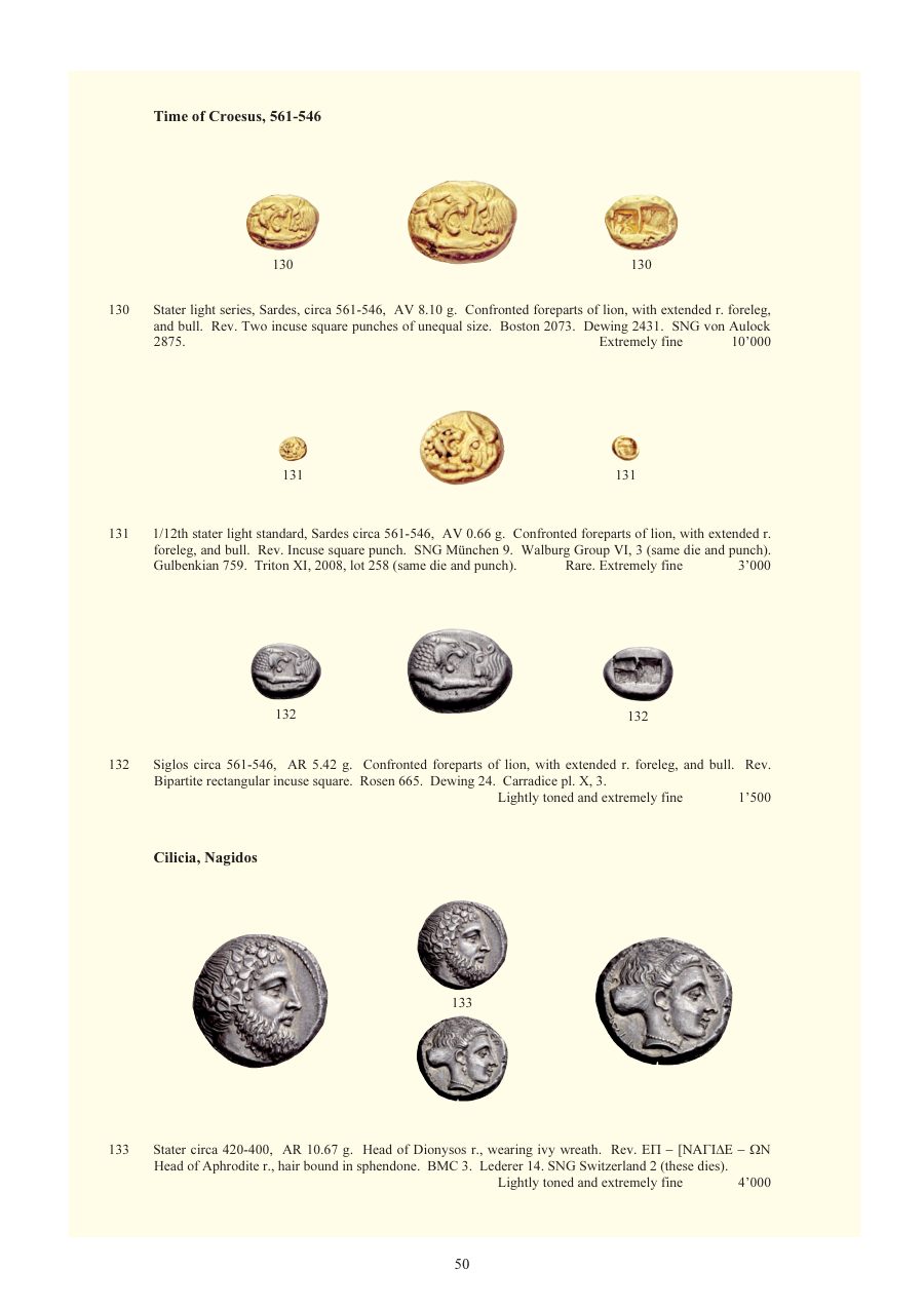 Numismatica Ars Classica Auction 54 (2010) page 50