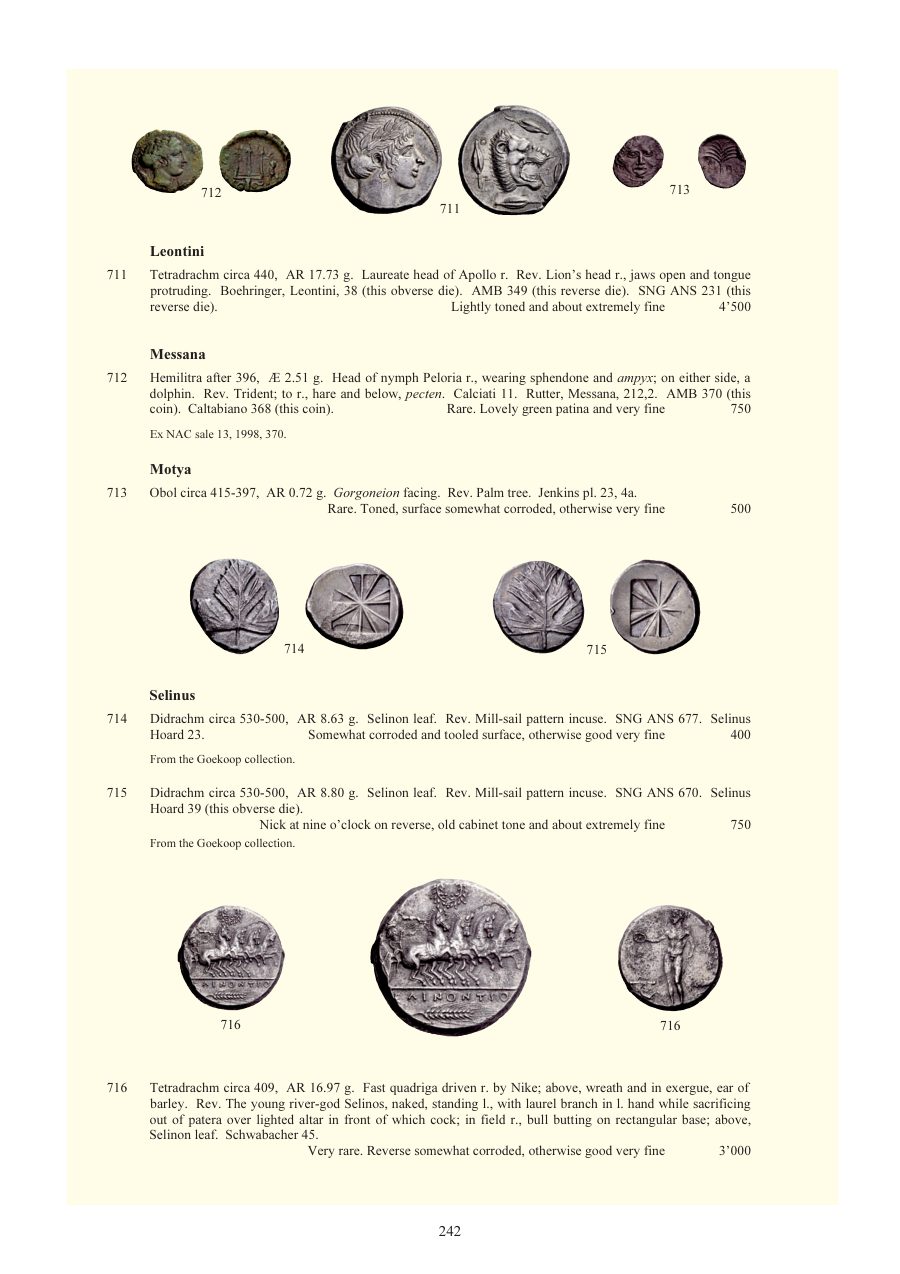 Numismatica Ars Classica Auction 54 (2010) page 242
