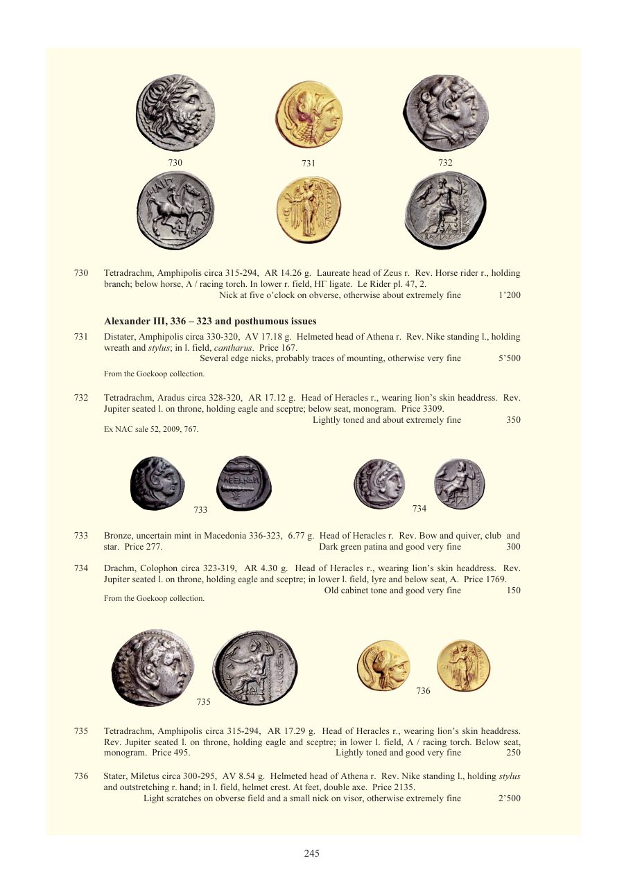 Numismatica Ars Classica Auction 54 (2010) page 245