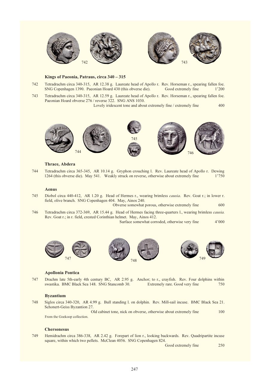 Numismatica Ars Classica Auction 54 (2010) page 247