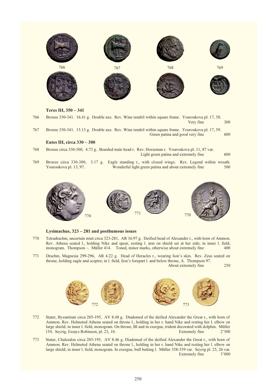 Numismatica Ars Classica Auction 54 (2010) page 250