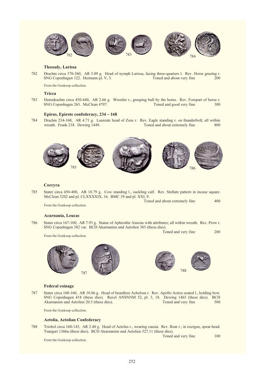 Numismatica Ars Classica Auction 54 (2010) page 252