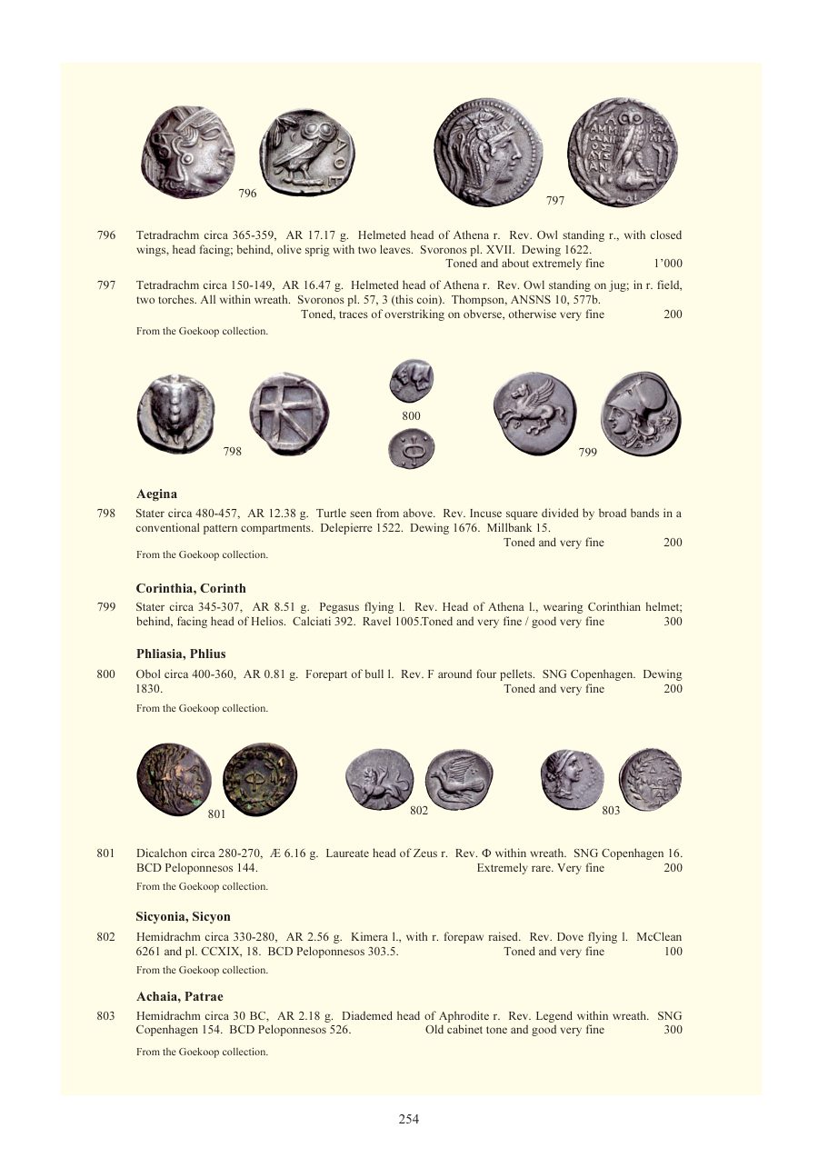 Numismatica Ars Classica Auction 54 (2010) page 254