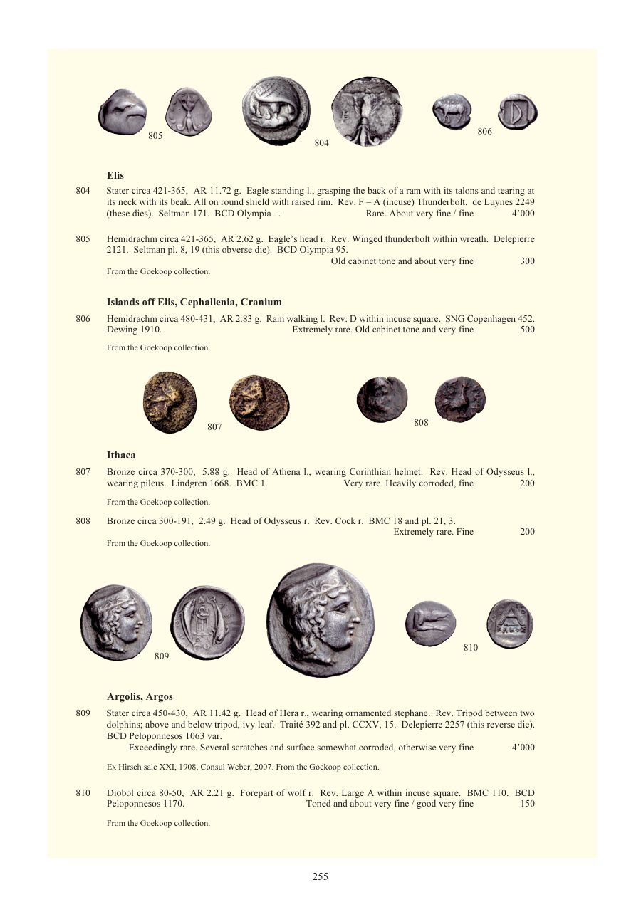 Numismatica Ars Classica Auction 54 (2010) page 255
