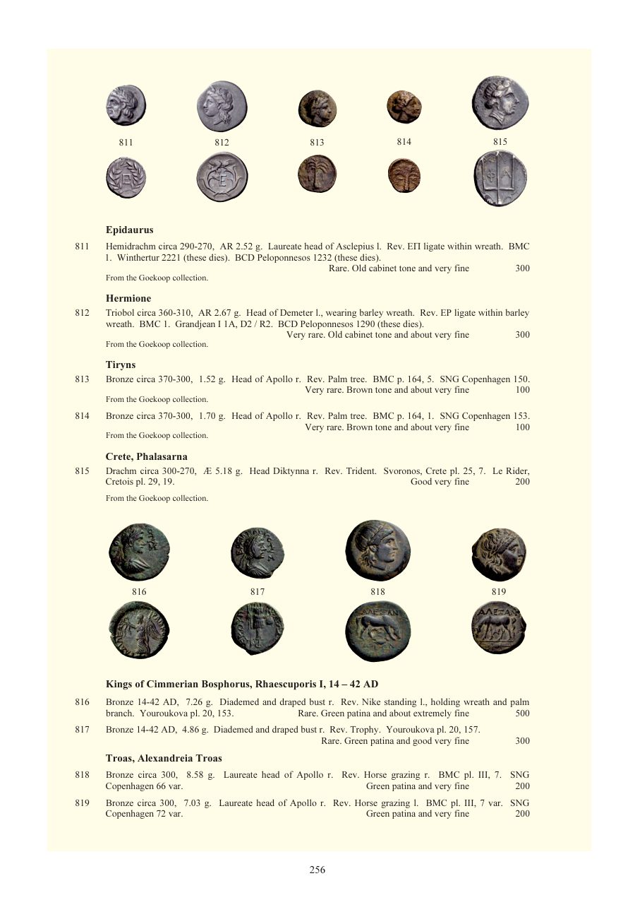 Numismatica Ars Classica Auction 54 (2010) page 256