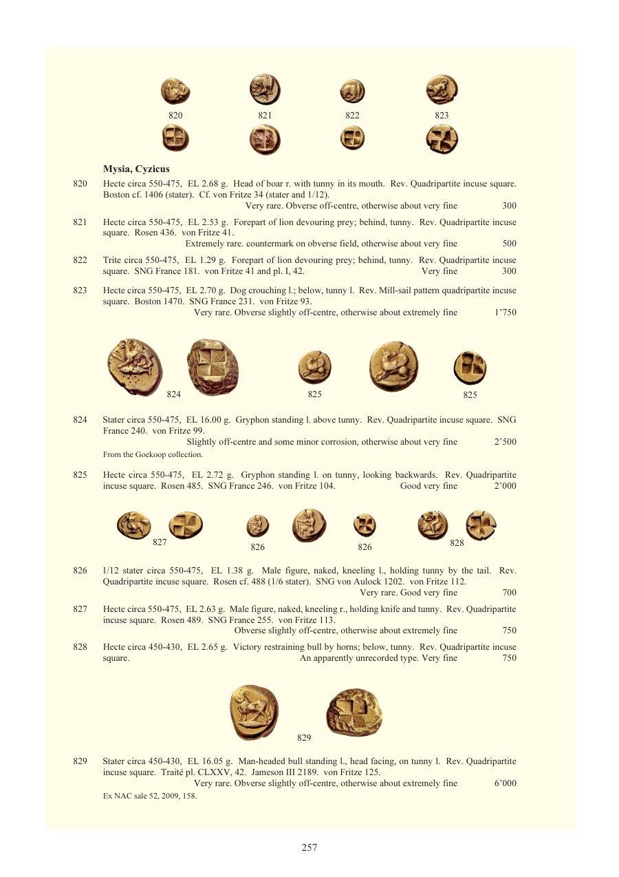 Numismatica Ars Classica Auction 54 (2010) page 257
