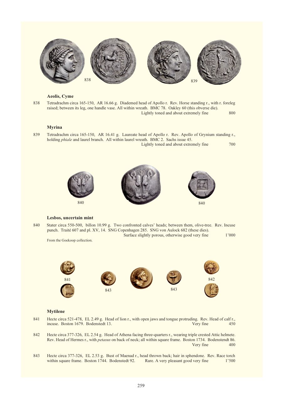 Numismatica Ars Classica Auction 54 (2010) page 259