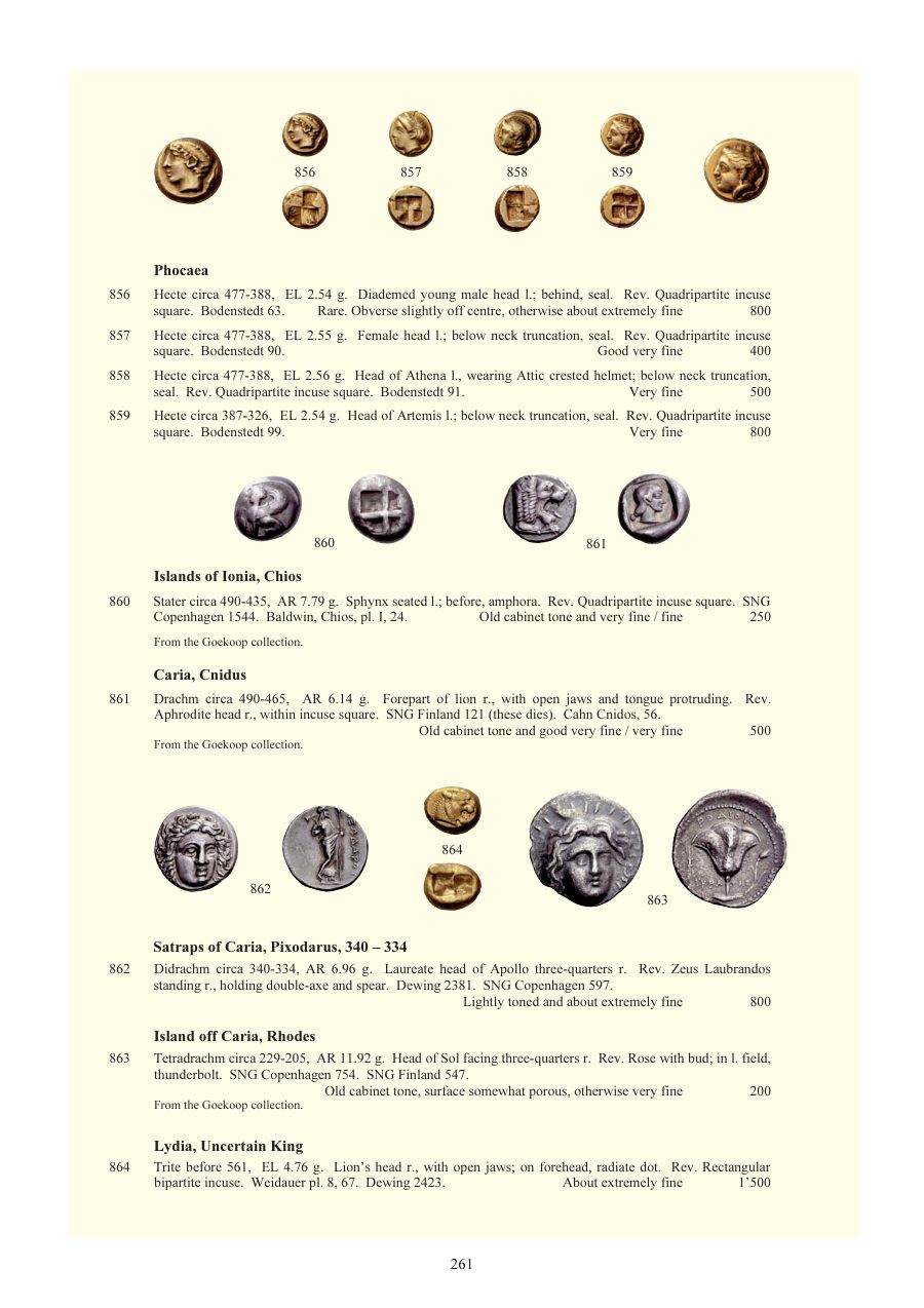 Numismatica Ars Classica Auction 54 (2010) page 261