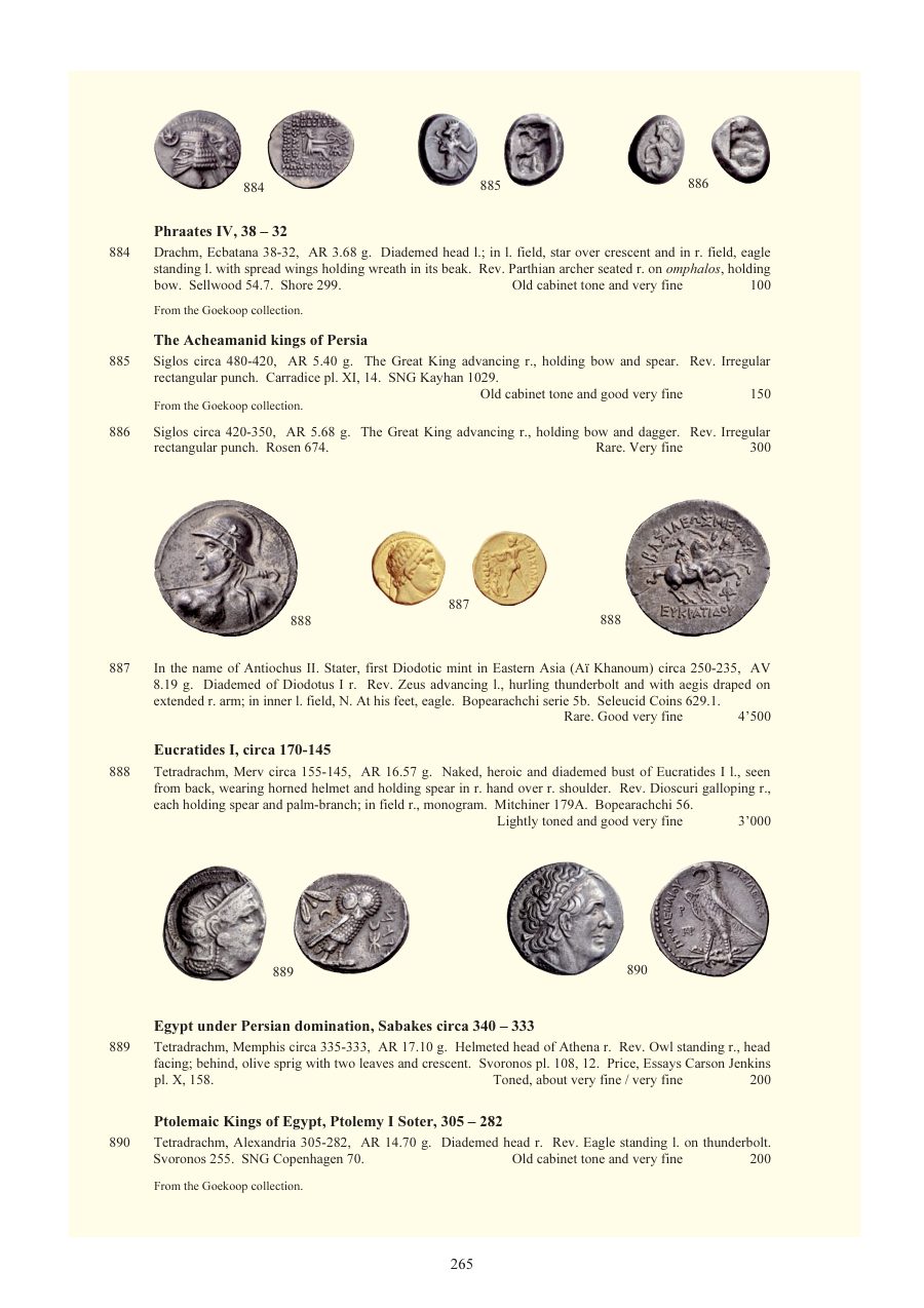 Numismatica Ars Classica Auction 54 (2010) page 265
