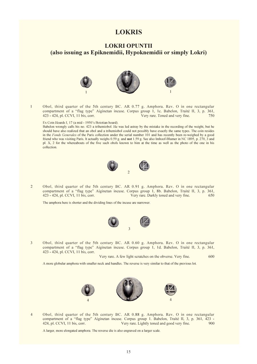 Numismatica Ars Classica Auction 55 (2010) page 16