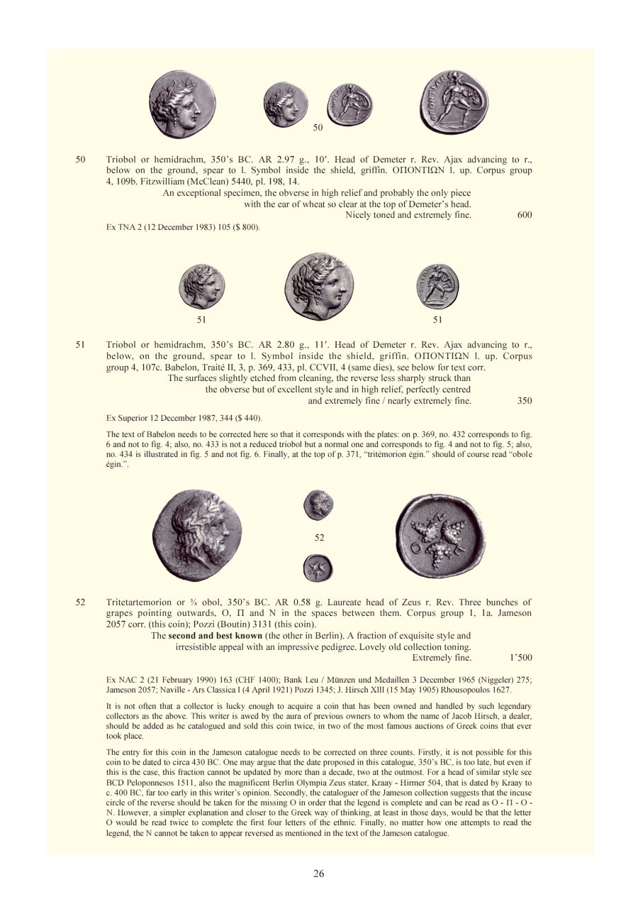 Numismatica Ars Classica Auction 55 (2010) page 27