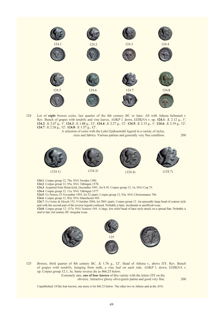 Numismatica Ars Classica Auction 55 (2010) page 50