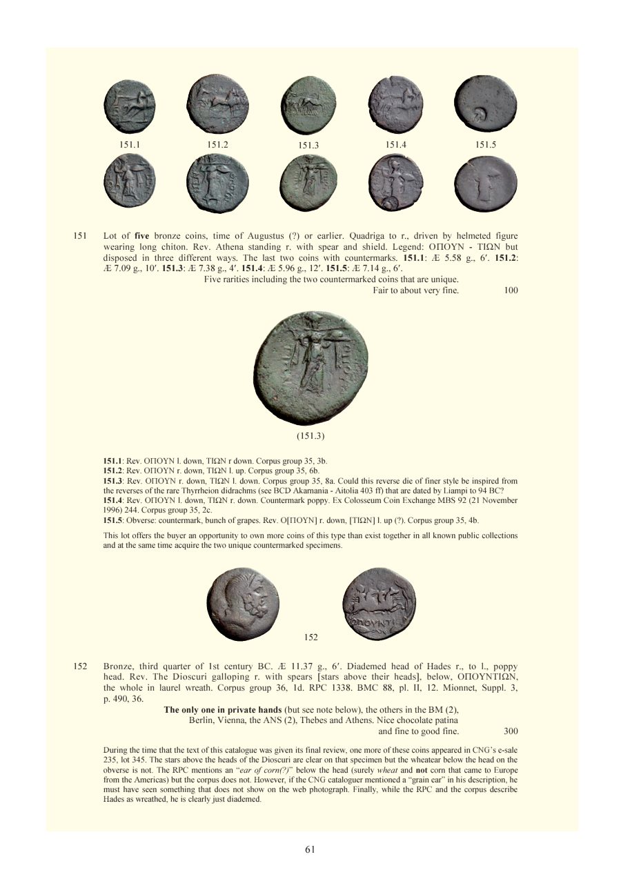 Numismatica Ars Classica Auction 55 (2010) page 62