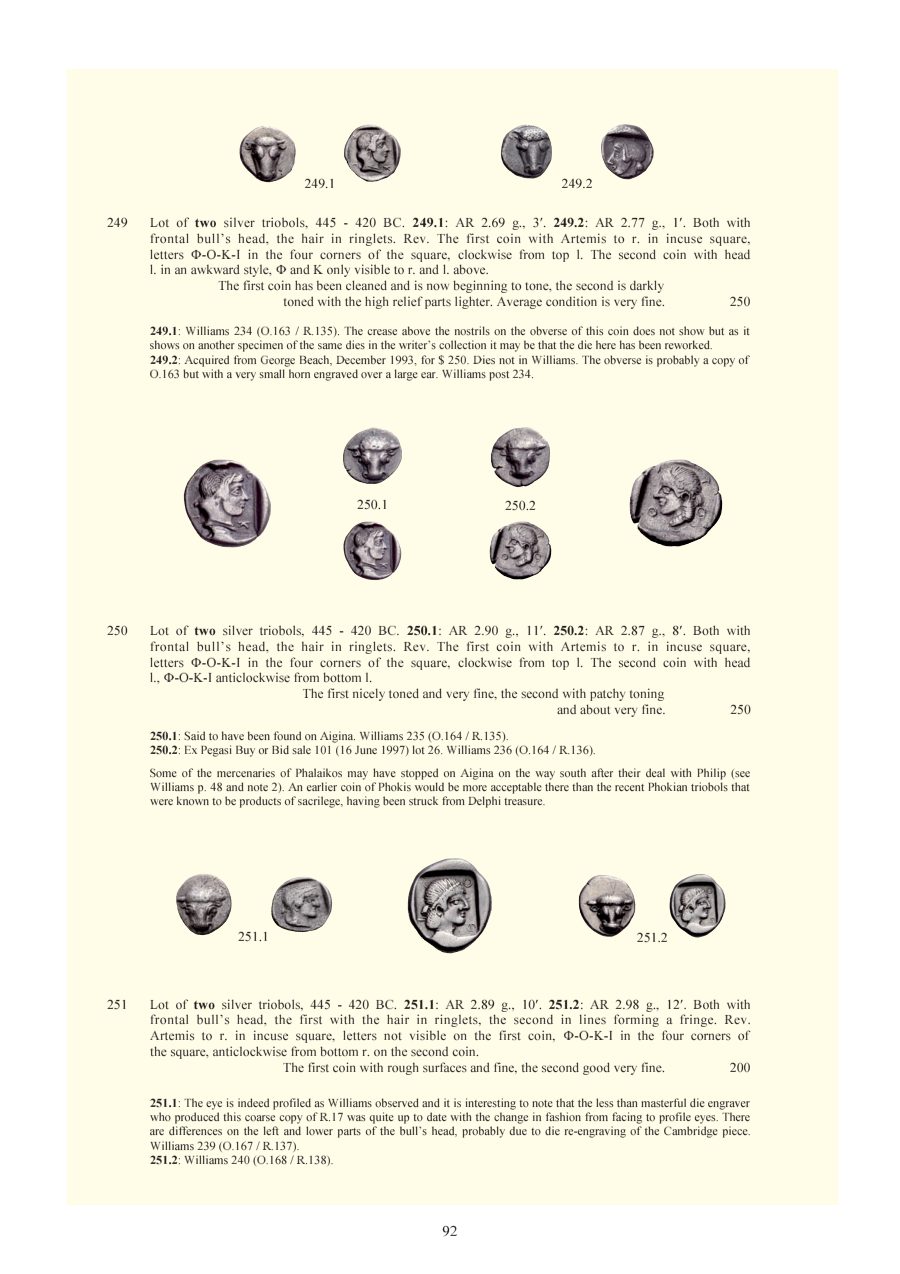 Numismatica Ars Classica Auction 55 (2010) page 93