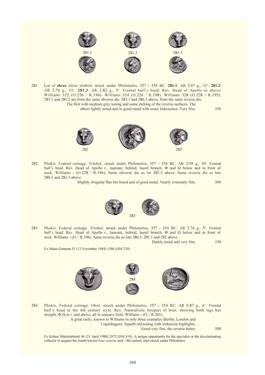 Numismatica Ars Classica Auction 55 (2010) page 105